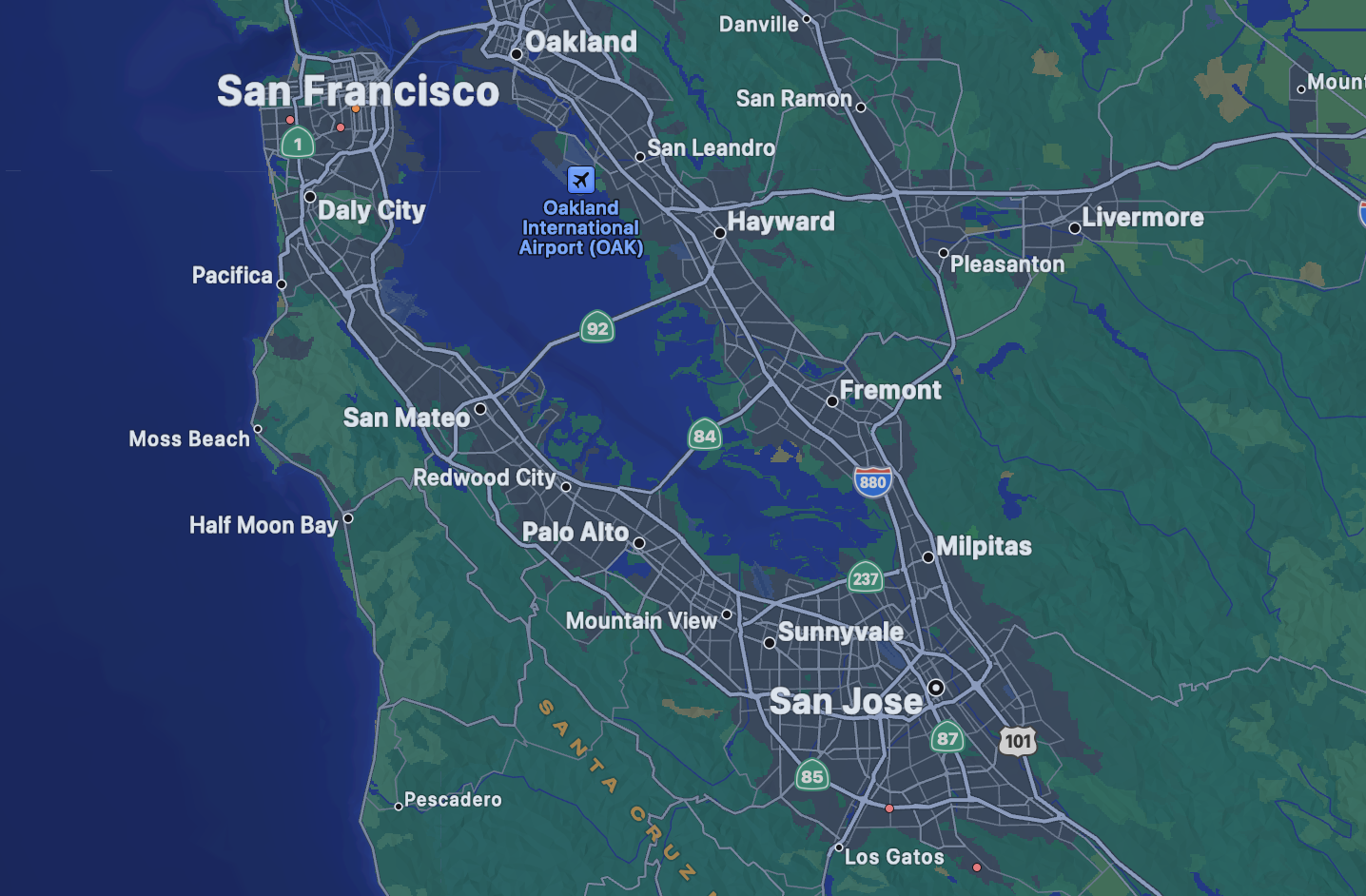 Bay Area reach