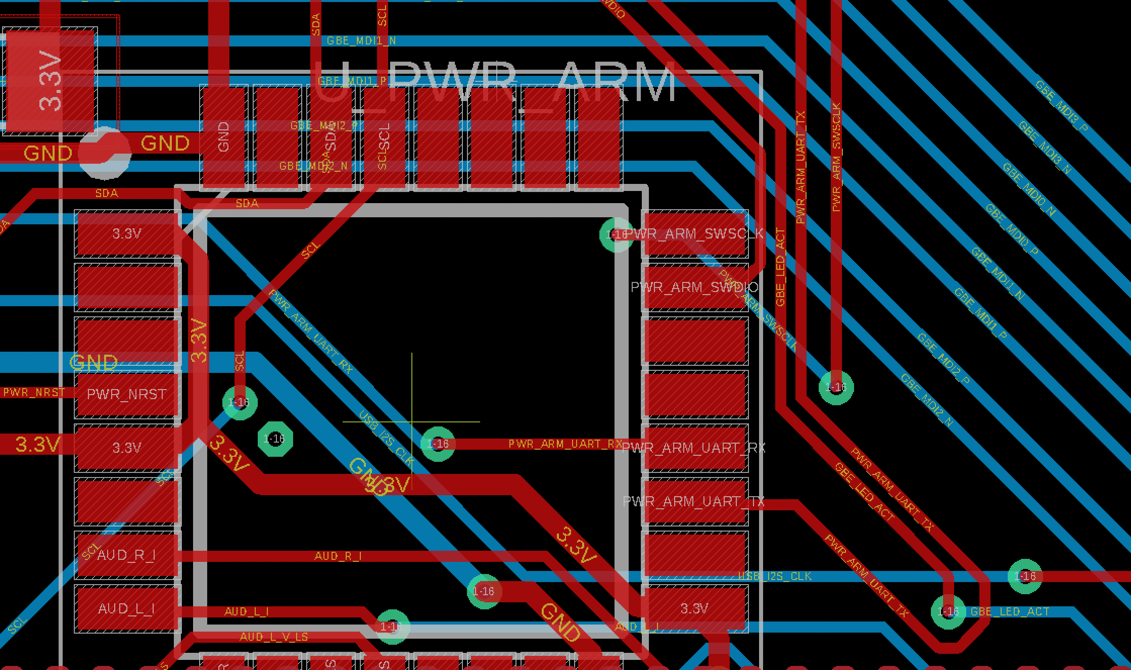 PCB layout detail